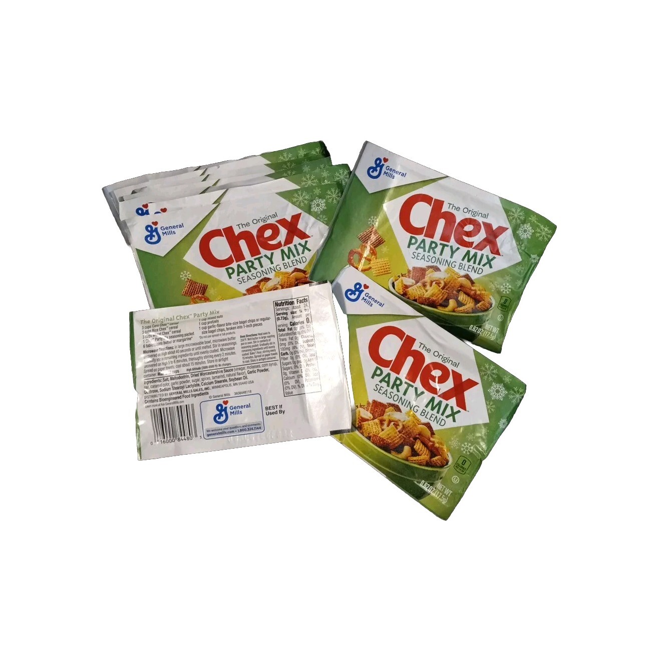 THE ORIGINAL CHEX MIX SEASONING PACKET .62OZ LOT OF 10 EXP. 07/27 NEW/SEALED
