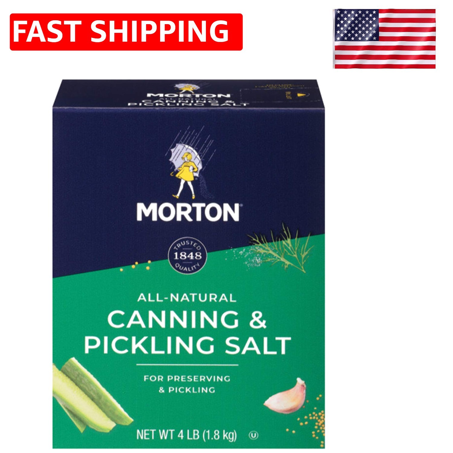 4 Lb Box of Natural Canning & Pickling Salt – Non-Iodized Culinary Essential