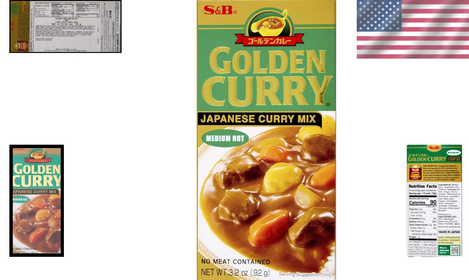 Elevate Your Meal with Golden Curry, Medium Hot Japanese Sauce Mix – 3.2 Oz