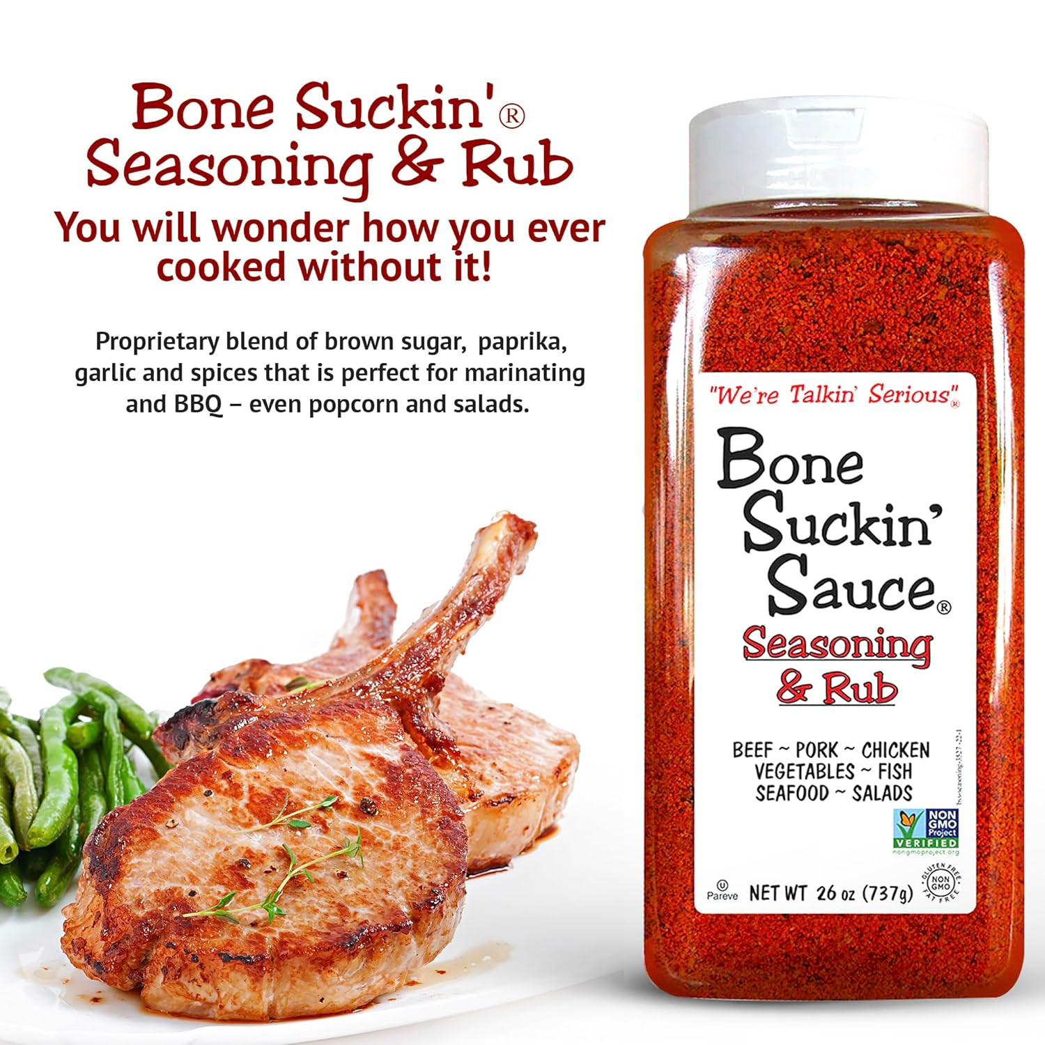 Sauce Bulk Seasoning & Rub – Brown Sugar, Garlic, Onion, Spices – Non-Gmo, Glute
