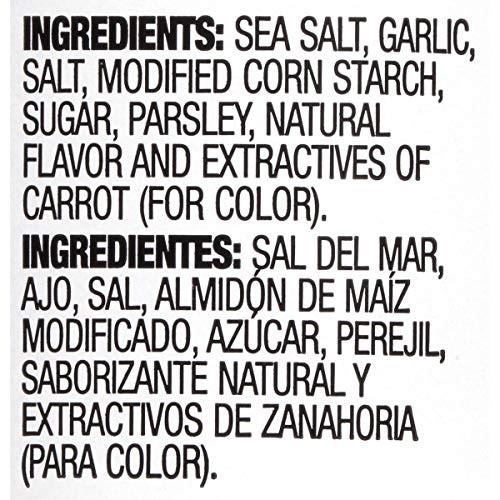 Coarse Garlic Salt with Parsley 6 oz Seasoning Blend for Chicken Steak