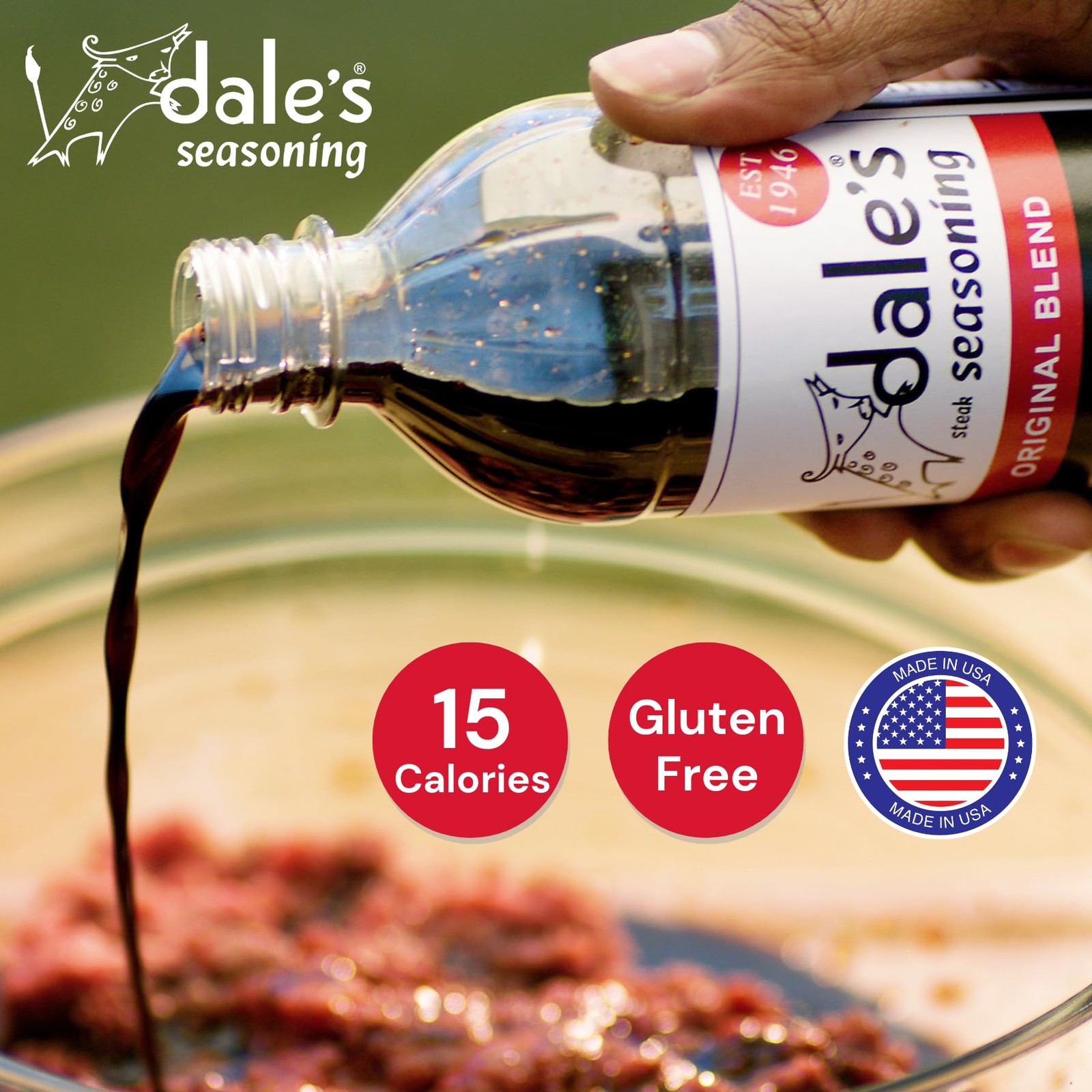 Original Steak Seasoning By Dale’s, Gluten Free, No 16 Fl Oz (Pack of 2)