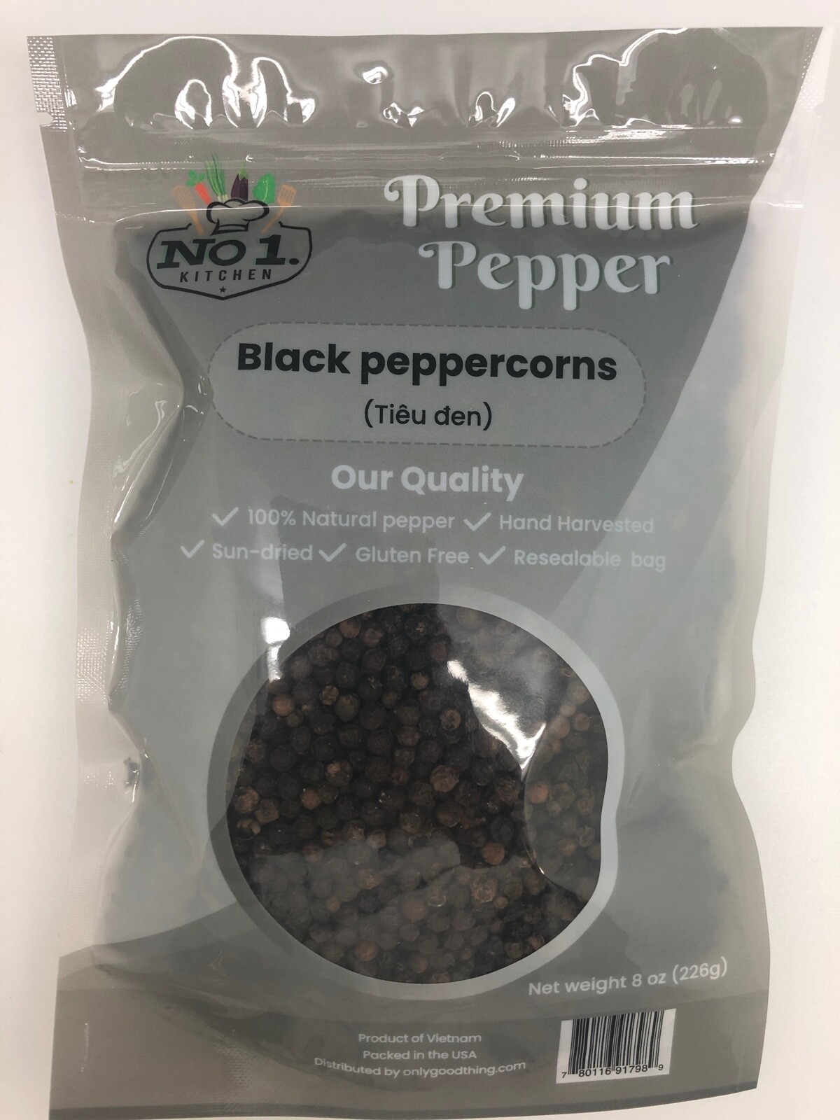 200 gram of Black Peppercorn- Tiêu Đen
