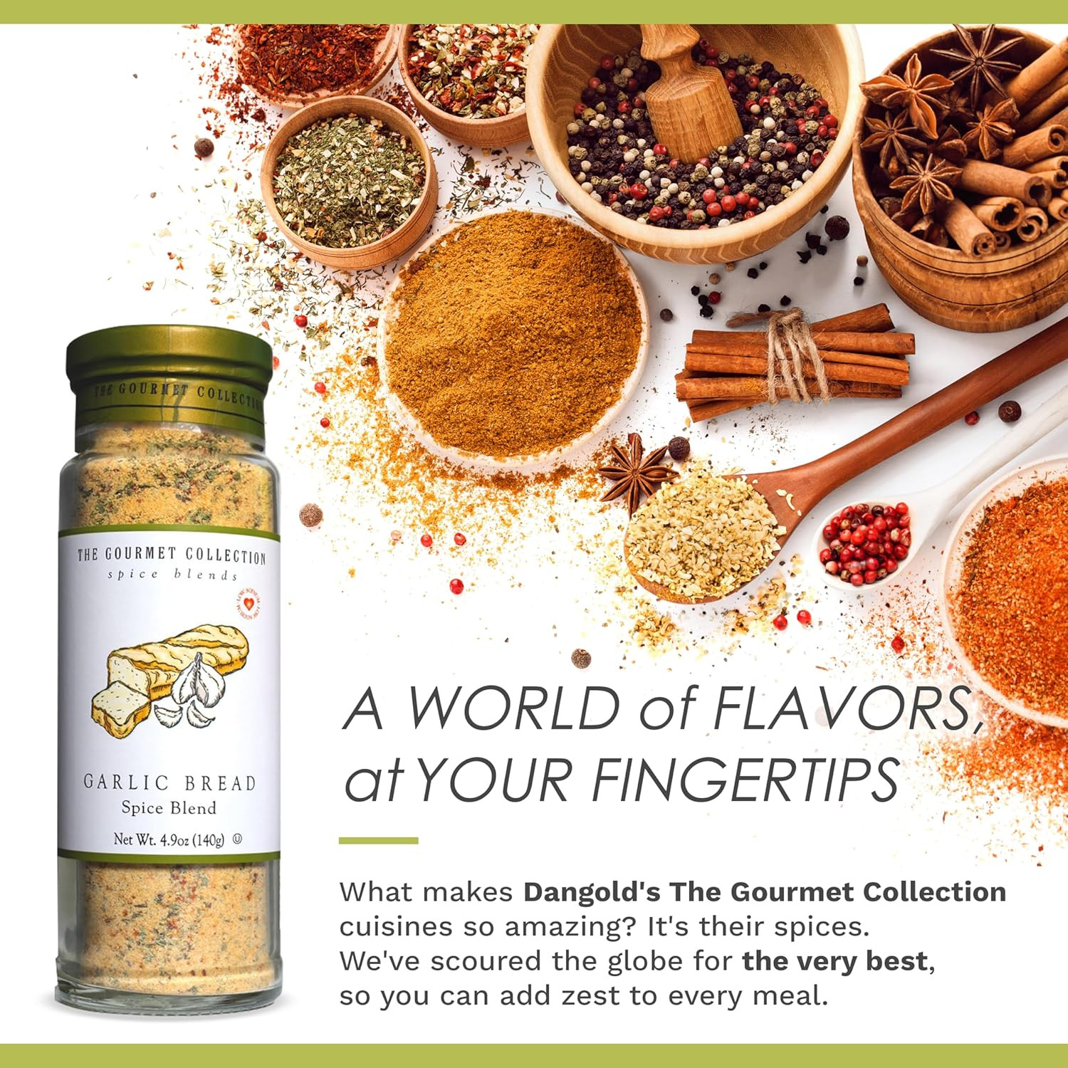 The Gourmet Collection Spice Blends Garlic Bread Spice Blend – Garlic Butter Sea