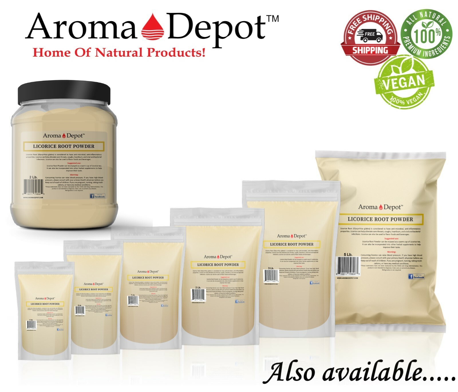 5lb Licorice Root Powder Raw Glycyrrhiza glabra 100% Premium Mulethi (Liquorice)