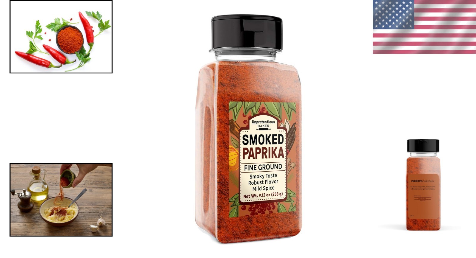 9.2 Oz Smoked Paprika – Strong & Smoky Flavor for Culinary Delights