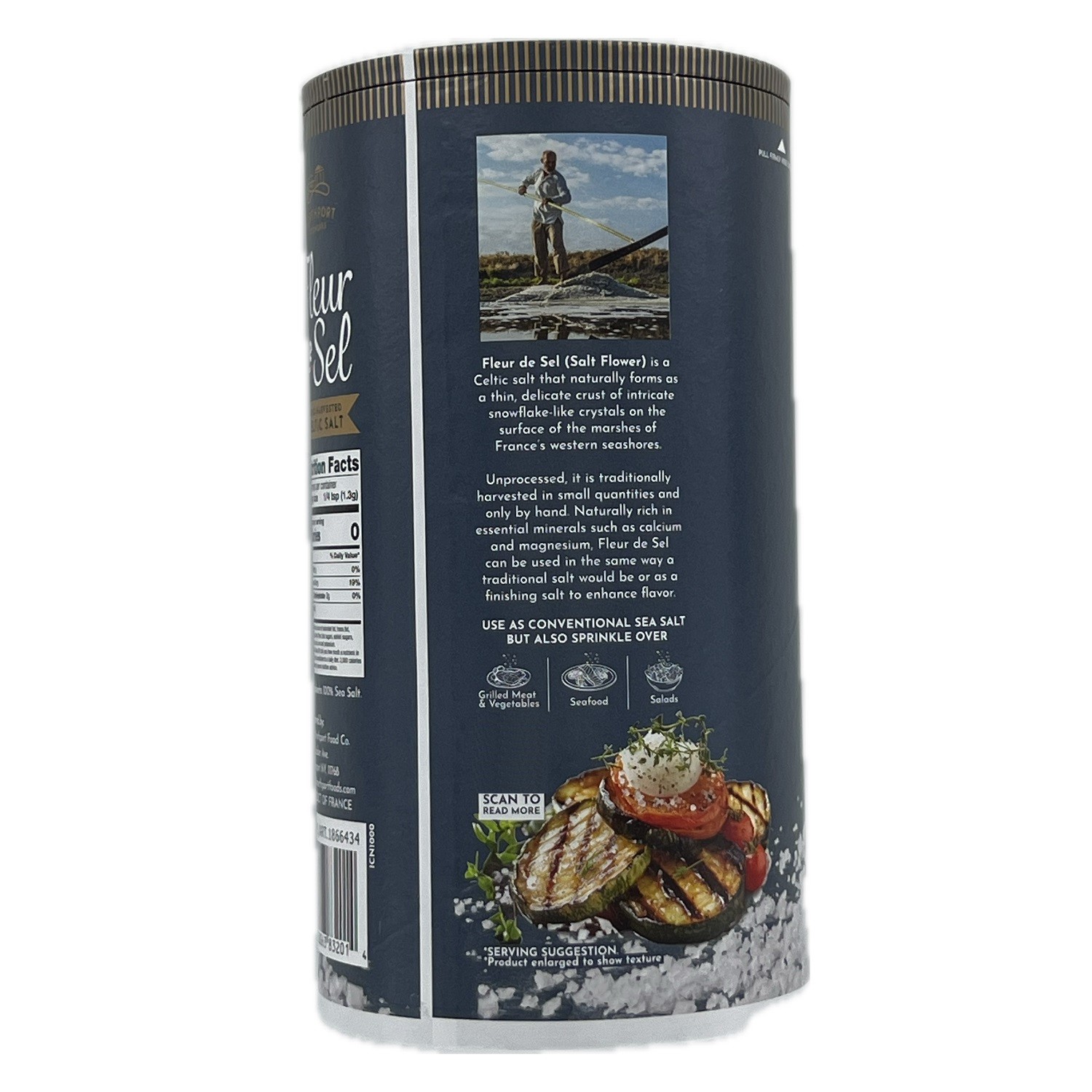 Northport Foodworks Fleur de Sel Hand-Harvested Celtic Salt, 26.46 Ounce