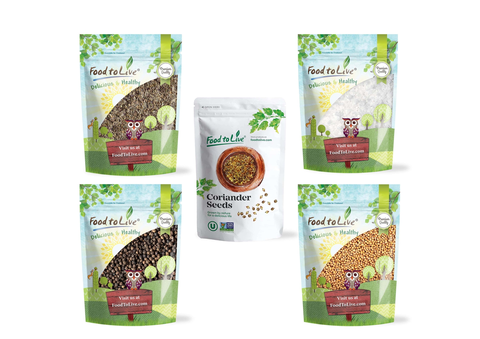 Dill Pickle Seasoning Gift Set – Gourmet, All Natural, Kosher, Resealable Bags