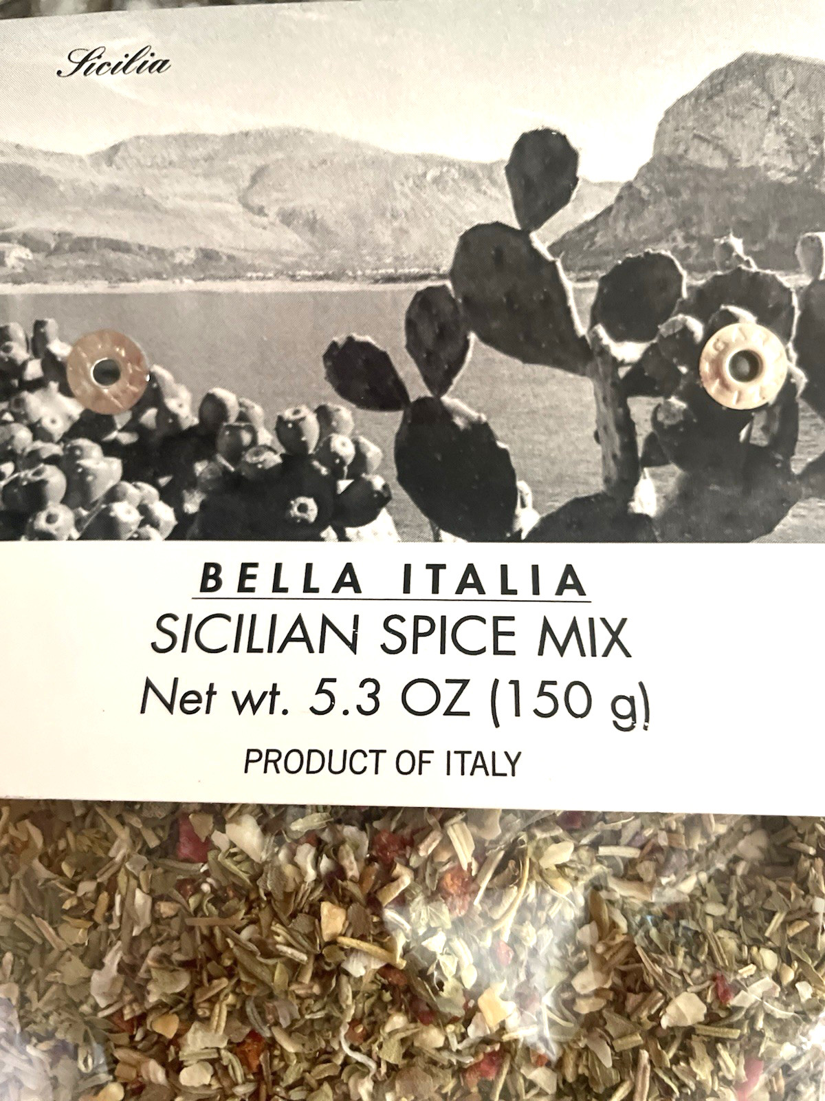 Bella Italia Sicilian Spices Dry Aromatic Seasoning Mix Cusine of Italy 5.3 oz