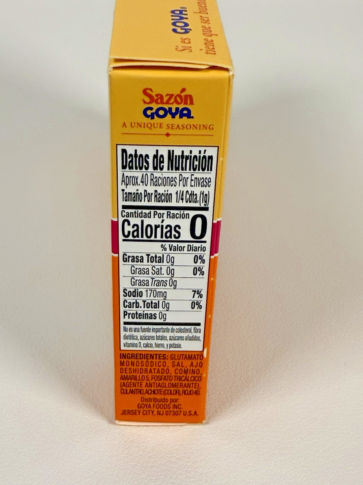 Goya Sazon Con Culantro Y Achiote – Seasoning Coriander & Annatto 1.41 oz