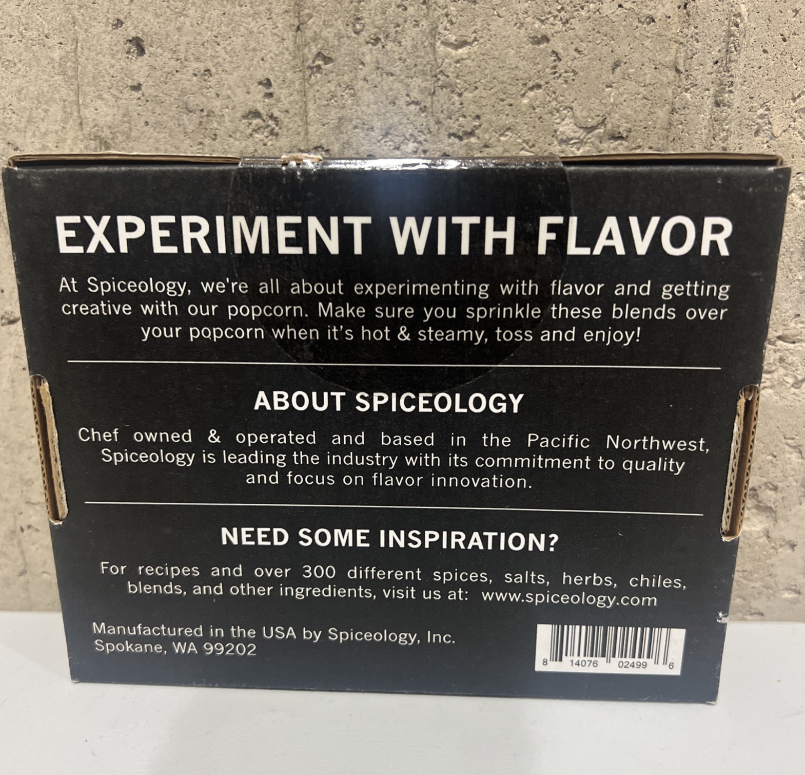 Spiceology Mini Spice Gift Set – 6 Assorted Blends – New in Box-Popcorn