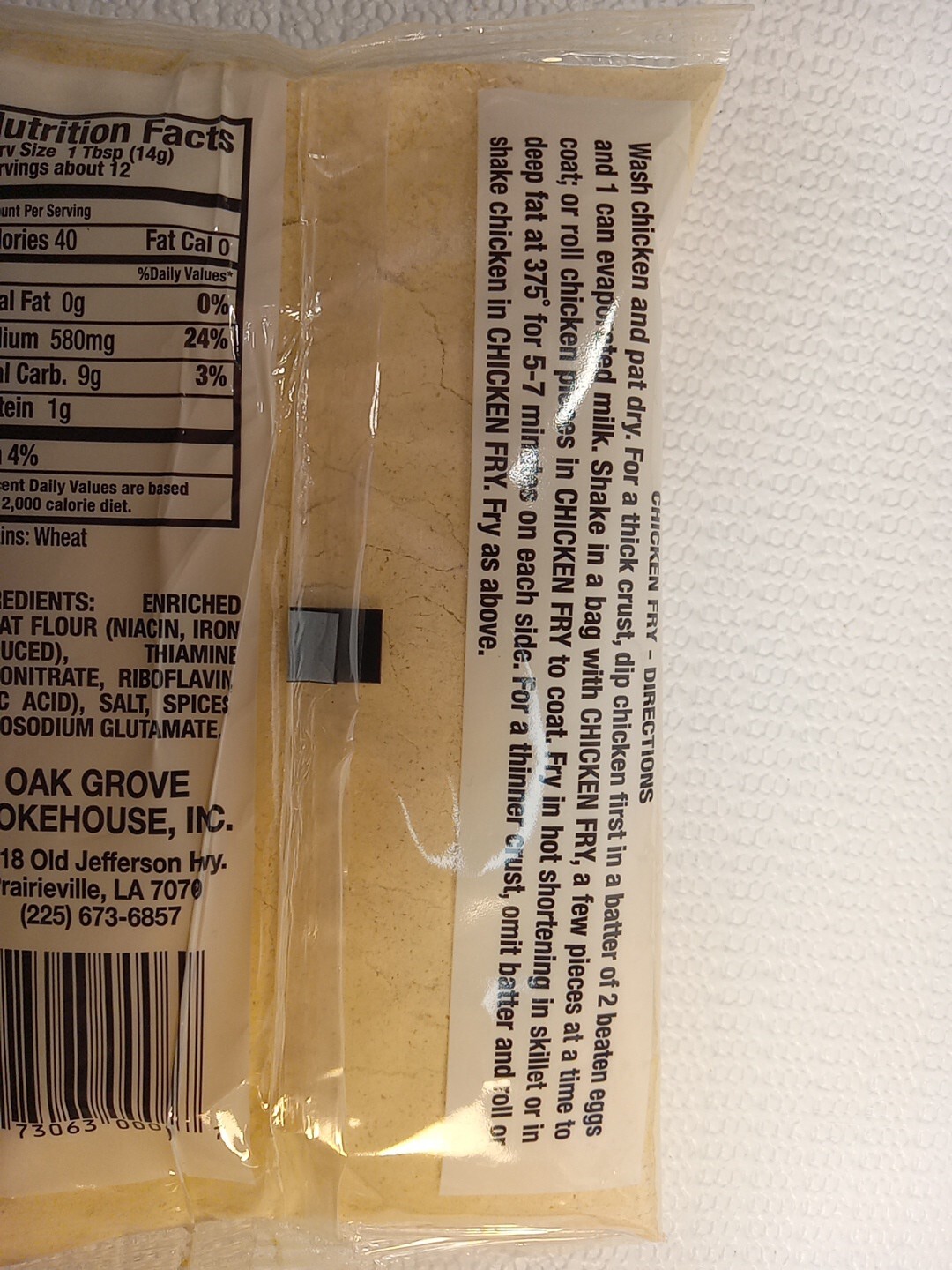 Oak Grove Smokehouse Chicken Fry Mix 1 pack Louisiana Cajun Cooking