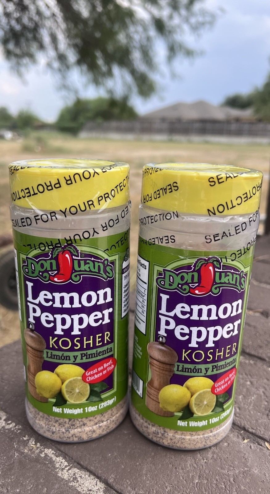 2- DON JUAN’S LEMON PEPPER SEASONING FOR MEATS CHICKEN FISH (10oz)