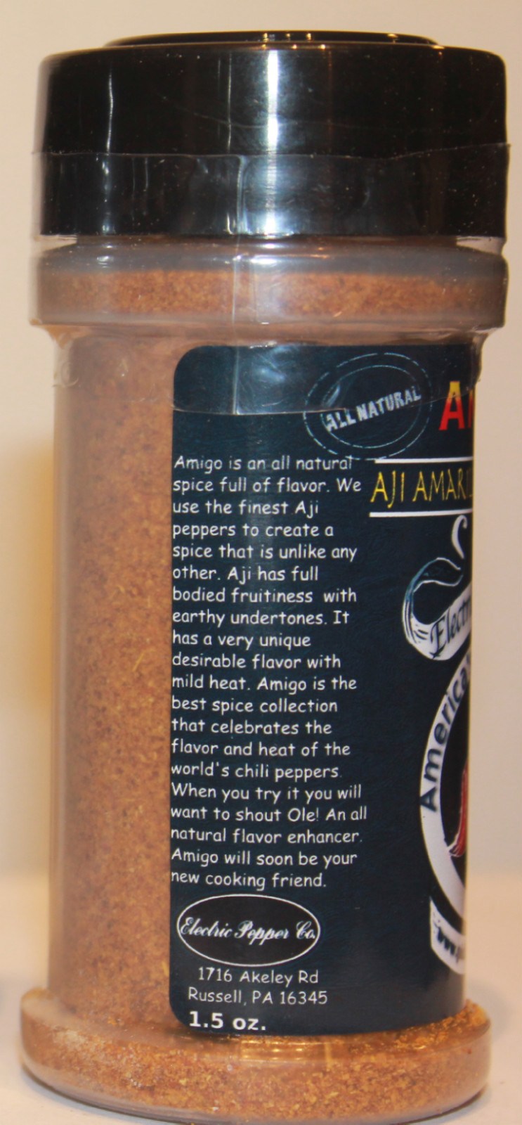 Chili Pepper Powder Aji Amarillo Hot Dried Spice Bottle Amigo Spices 1 Bottle