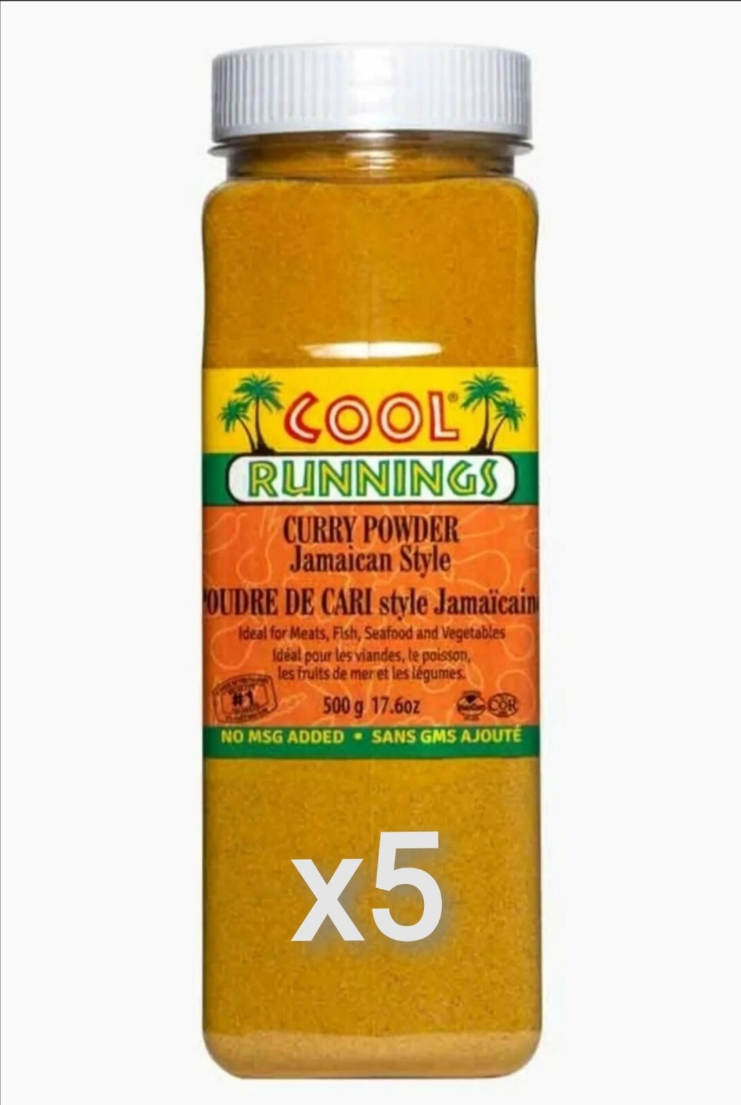 x5 Curry Powder Jamaican Style – Cool Runnings, 2500g / 2.5kg, NO MSG