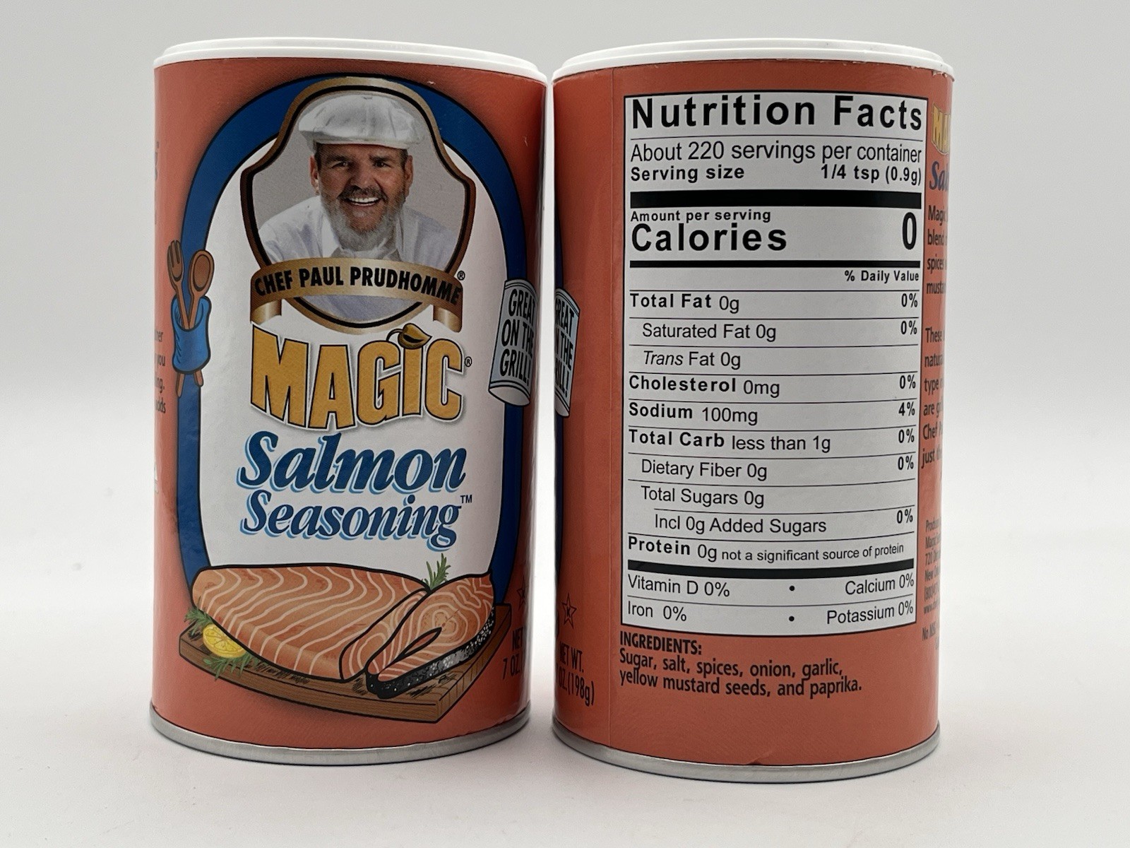 2-Pack Chef Paul Prudhomme Magic Salmon Seasoning – Gluten Free – No MSG 7 oz