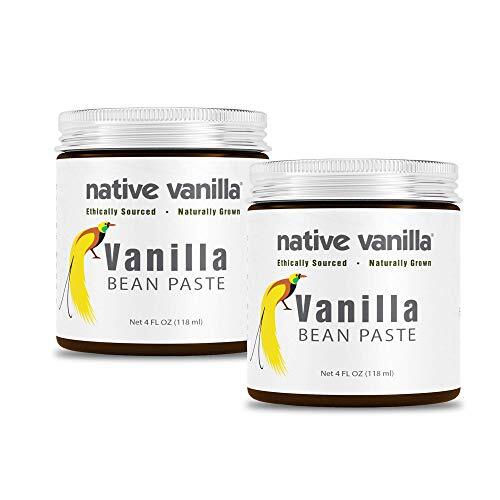 Natural Vanilla Bean Paste Flavor for Baking Dessert Making, 4oz 2 Pack