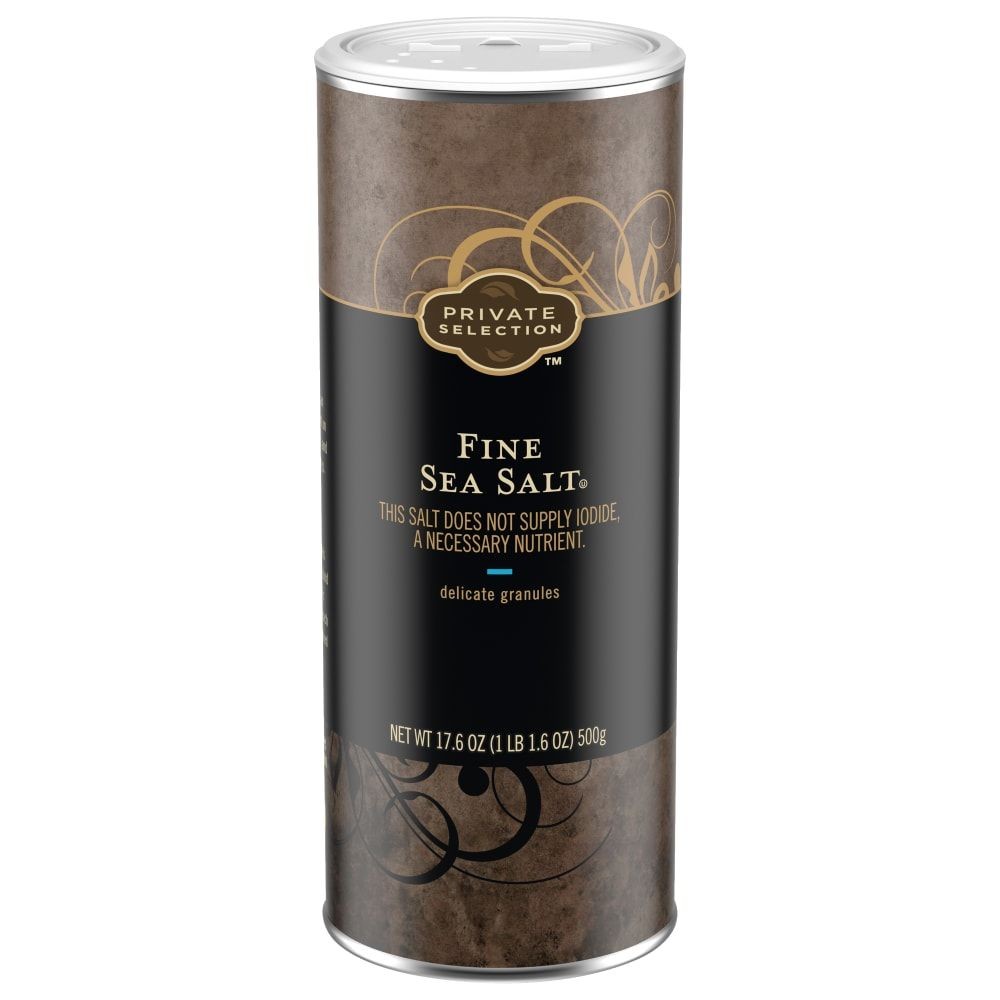 Private Selection Fine Mediterranean Sea Salt 17.6 oz – Pack of 3