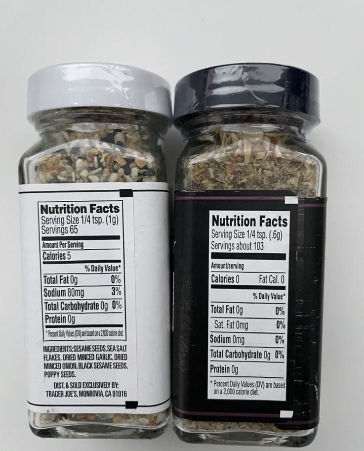 Trader Joe’s Everything but the Bagel & 21 Seasoning Salute-Two spice COMBO pack