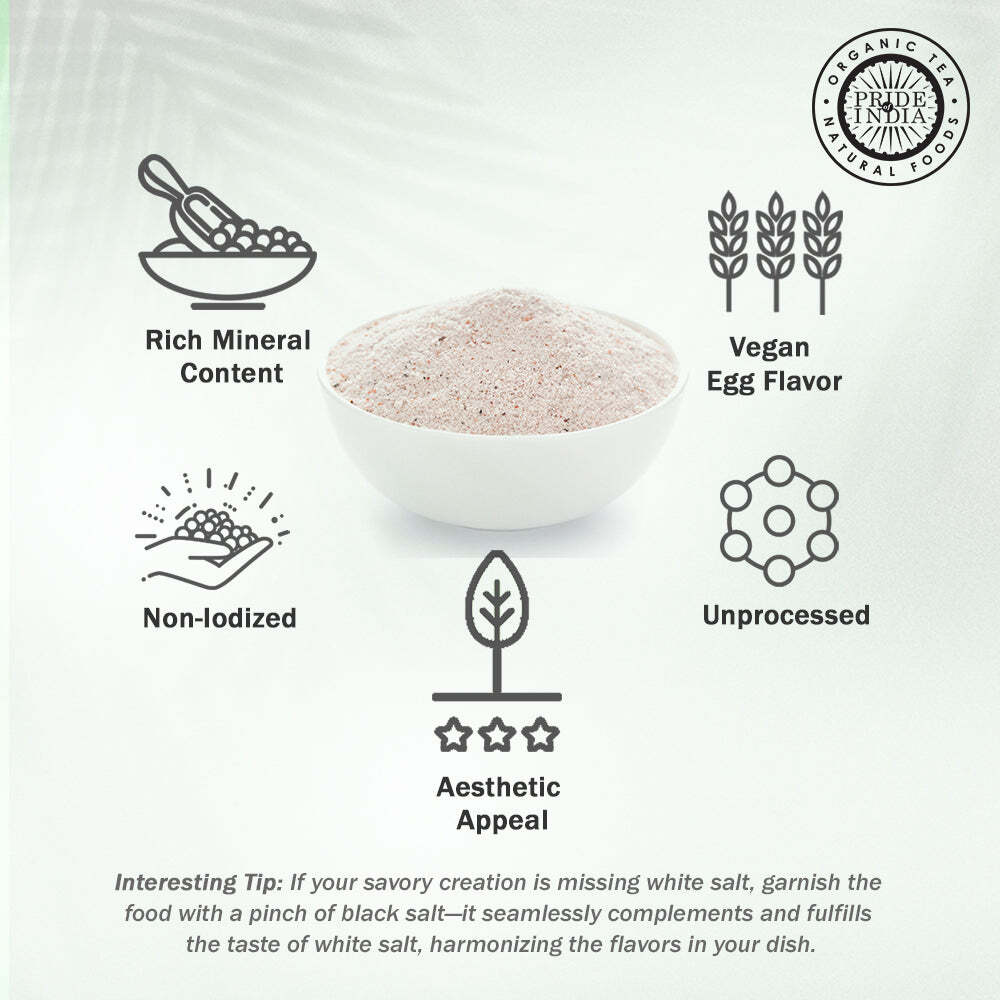 Himalayan Black Rock Salt (Kala Namak) – Extra Fine Grind