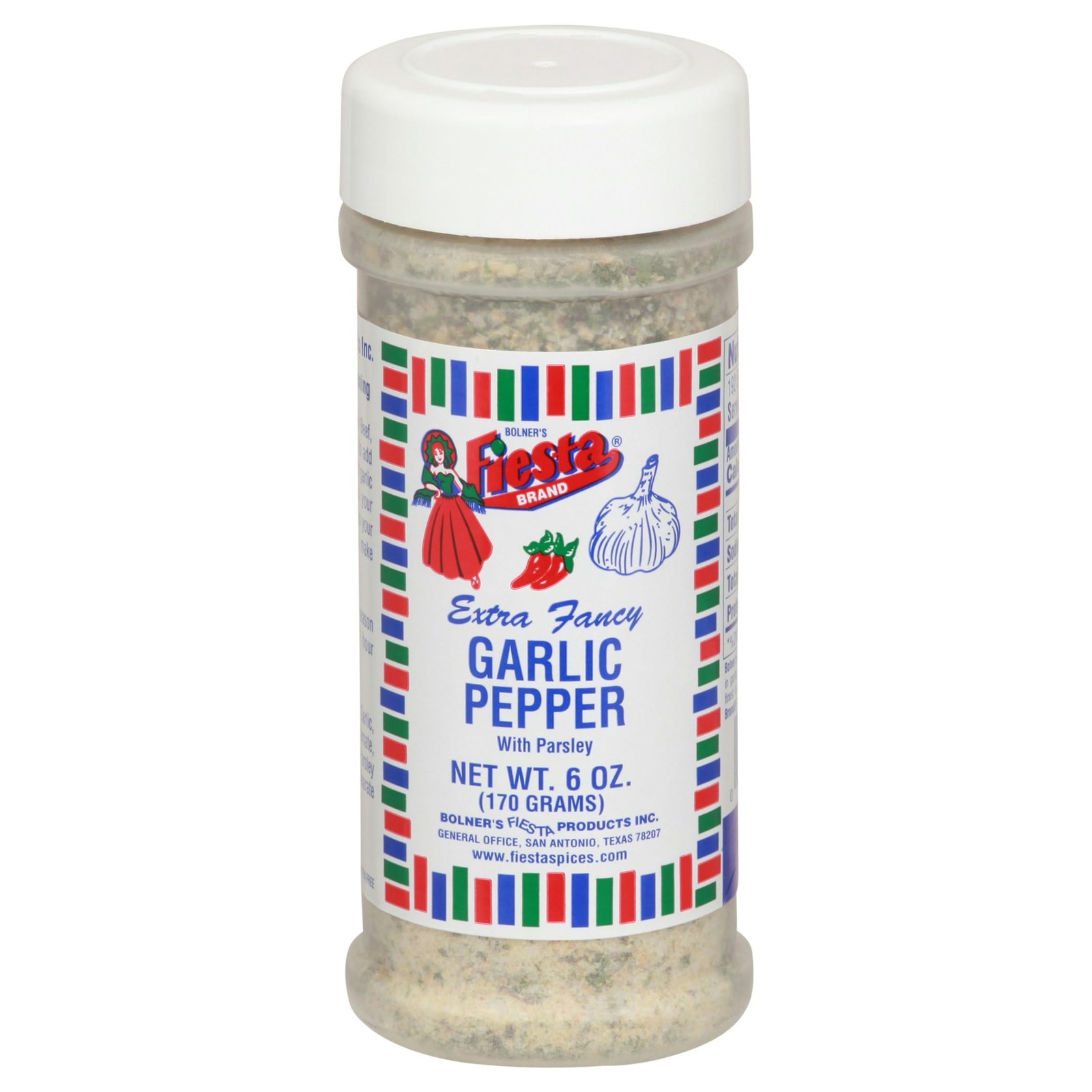 (Pack of 6) Fiesta Seasoning Garlic Pepper Blend Natural Mexican Herbs 6 Oz
