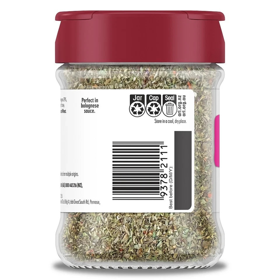 MasterFoods Dried Spaghetti Bolognese Herb Blend 40g