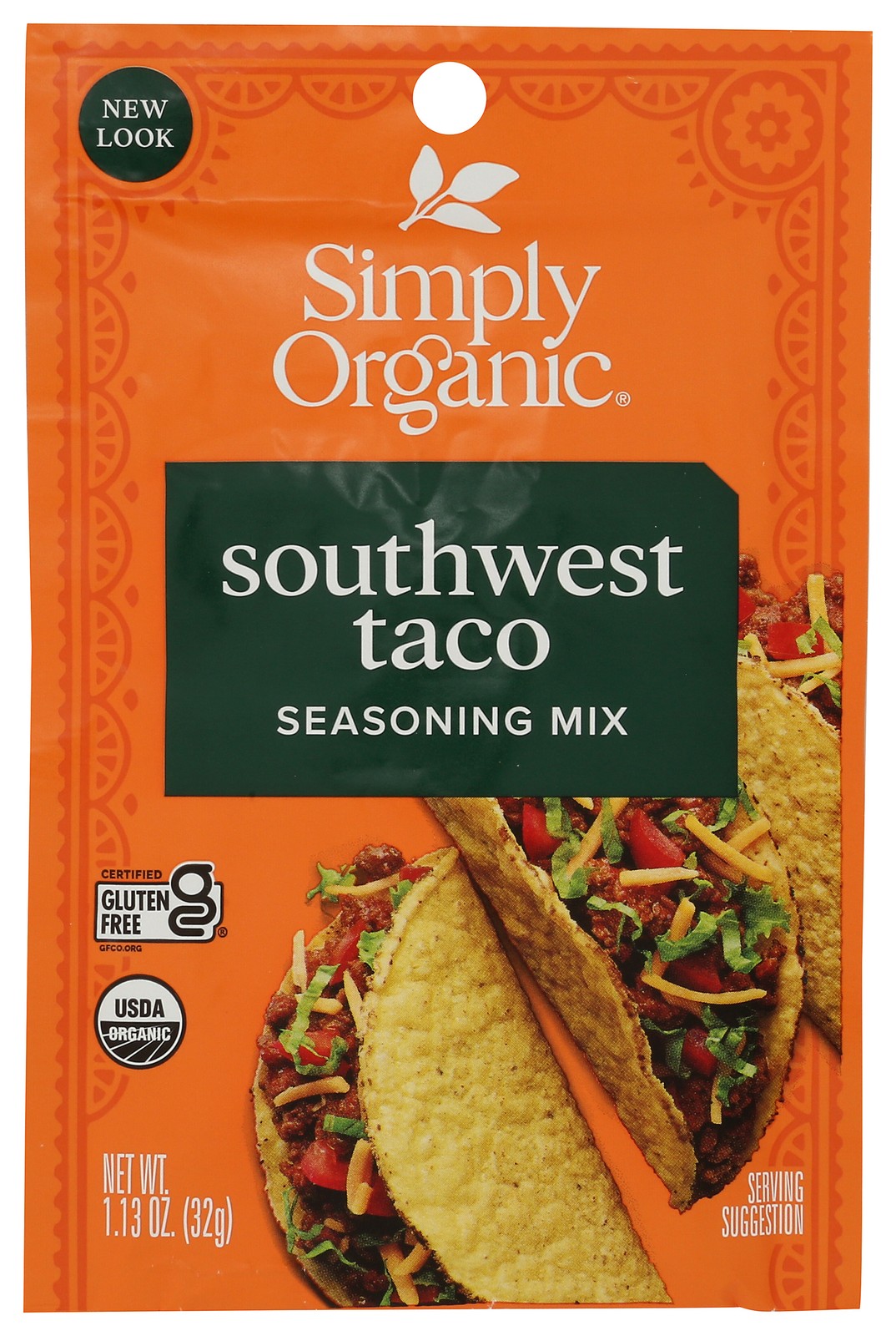 Southwest Taco Seasoning Mix By Simply Organic 1.13 Oz 12 Pack