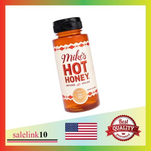 1 Pack Mike’s Hot Honey Easy Pour Bottle 100% Pure with a Kick 10 oz NEW