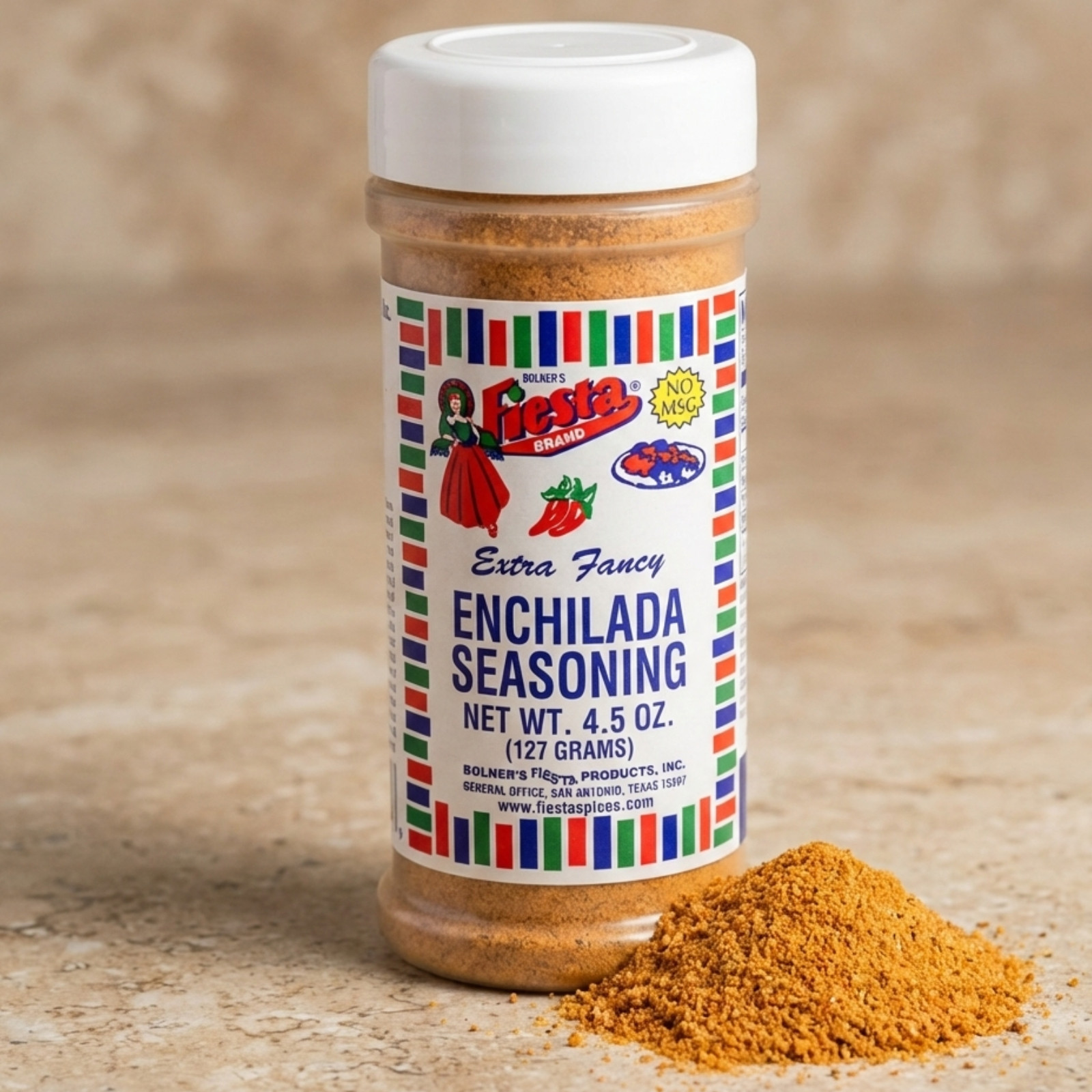 Bolner’s Fiesta Enchilada Seasoning 4.5 oz Authentic Mexican Texas Spice