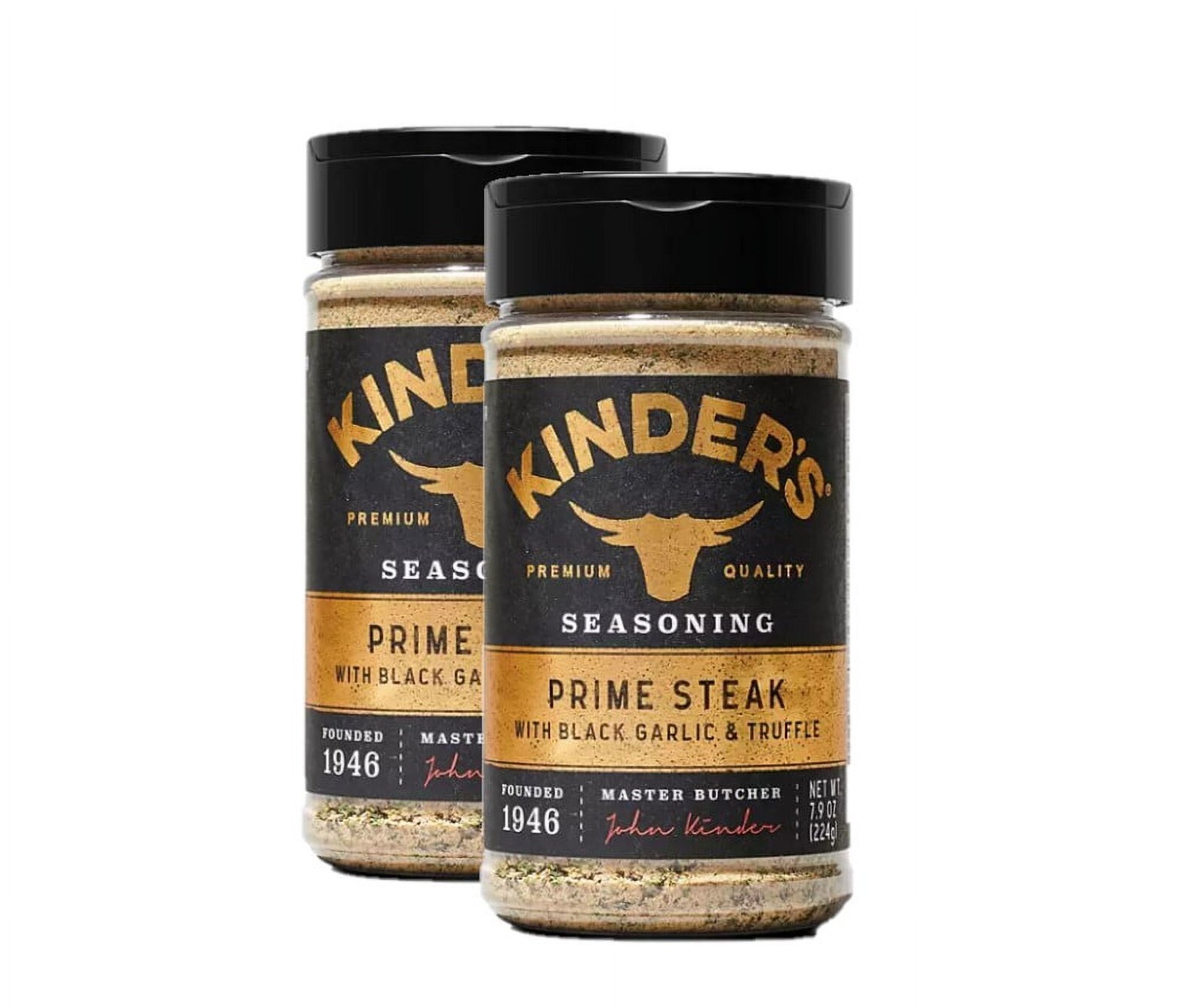 (2 PACK )Kinder’s Prime Steak with Black Garlic and Truffle Seasoning, 7.9 oz.