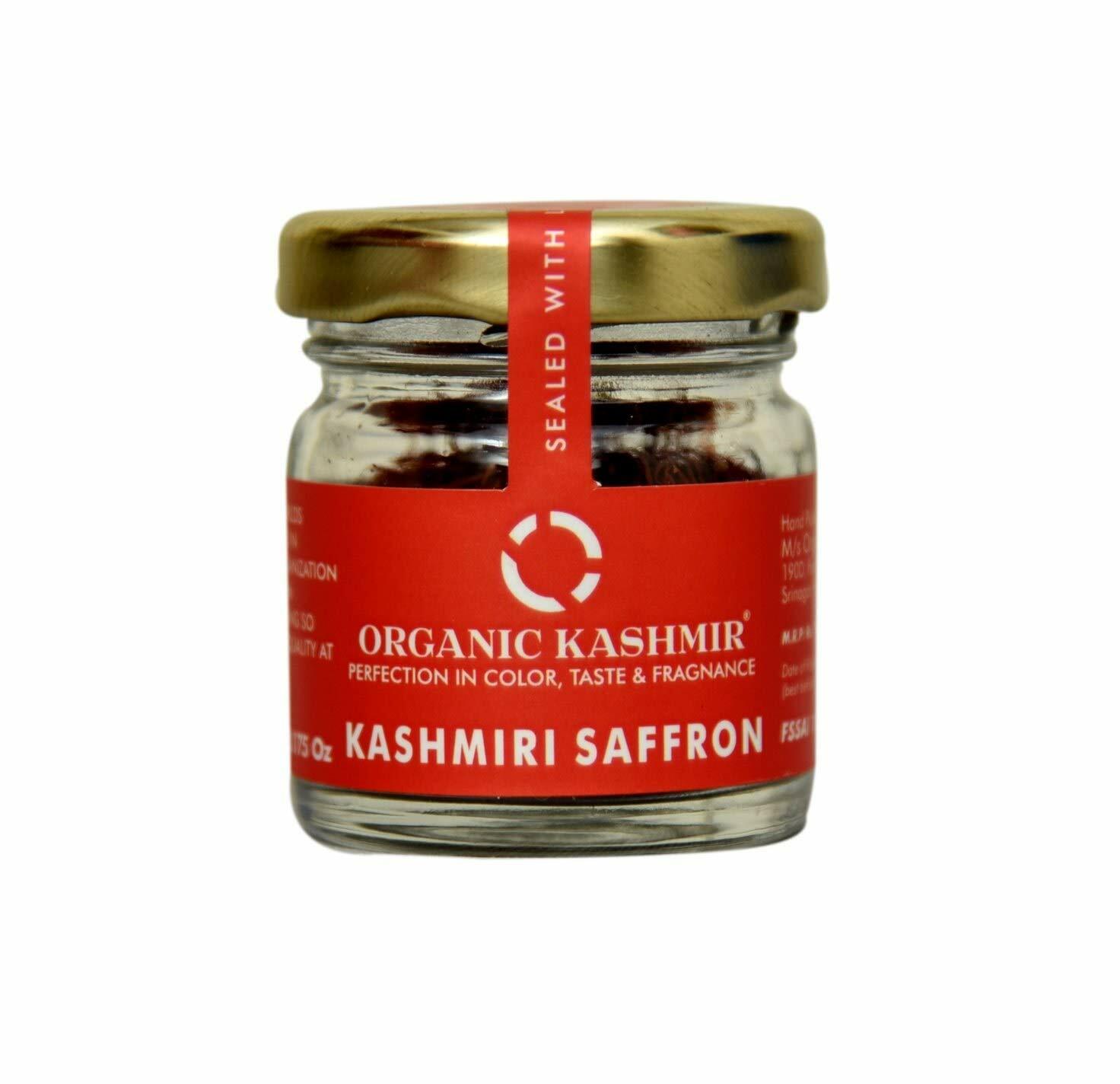 Organic Kashmir Signature Kashmiri Walnuts 200 gm with Mongra Kesar 5 gm saffron