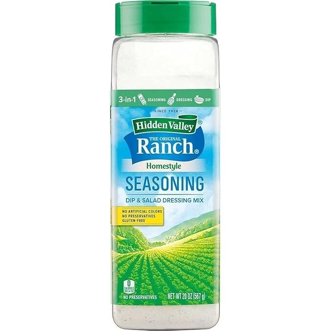 3 PK – Hidden Valley, Ranch Homestyle Seasoning, Dip and Salad Dressing Mix 20oz
