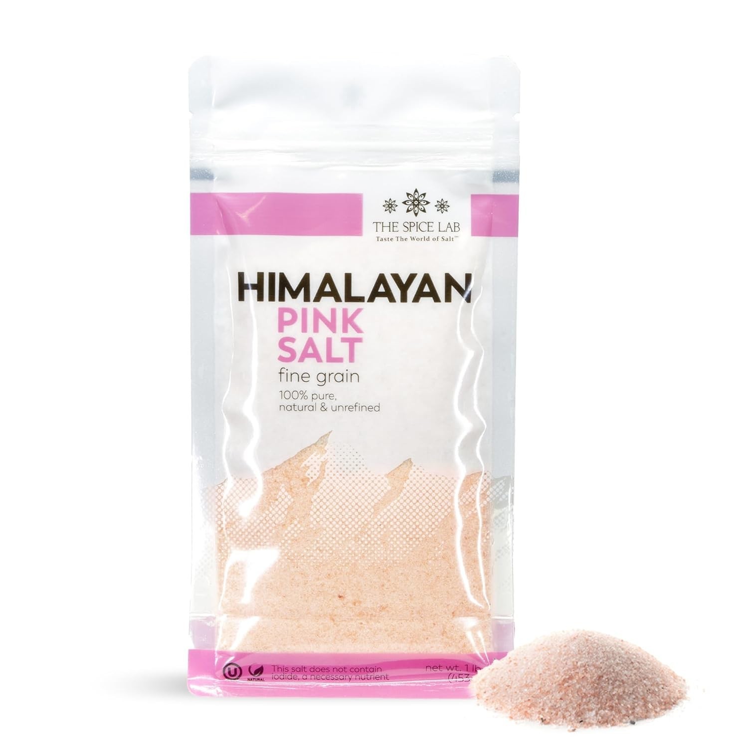 Mineral-Dense 1 lb Himalayan Pink Salt – Kosher & Non-GMO Cooking Essential