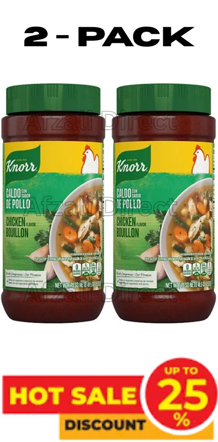 2 PACK – Knorr Granulated Chicken Bouillon (40.5 oz) Total 81 oz Sealed FRESH