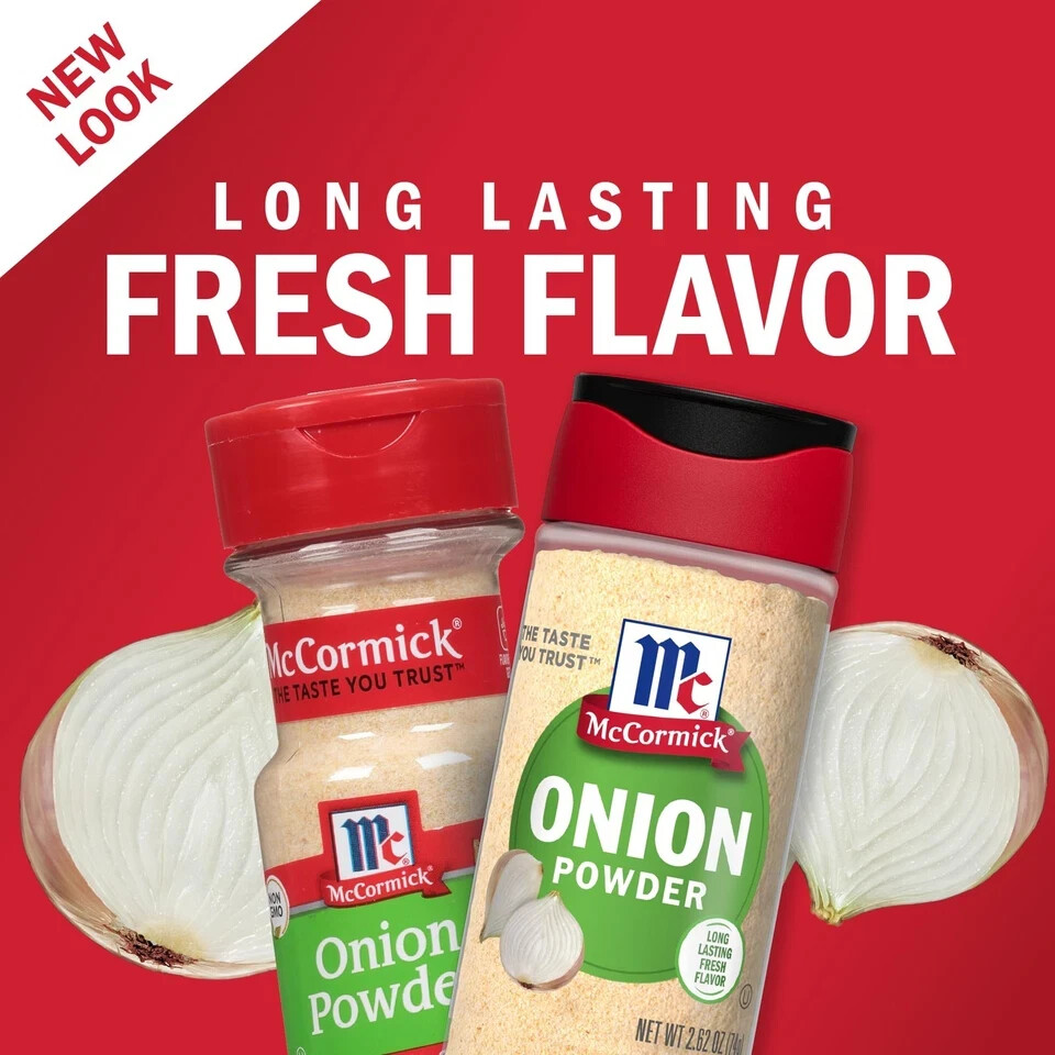 McCormick Onion Powder 2.62 Ounce Savory Flavor for Cooking and Seasoning