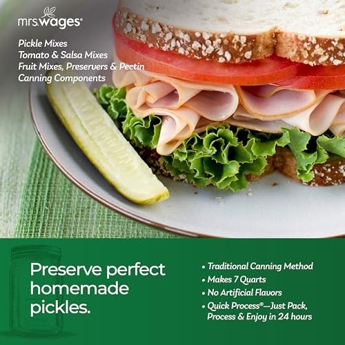 Quick Process Kosher Dill Pickle Mix – Easy Traditional Flavor, 6.5 oz, Value Pa