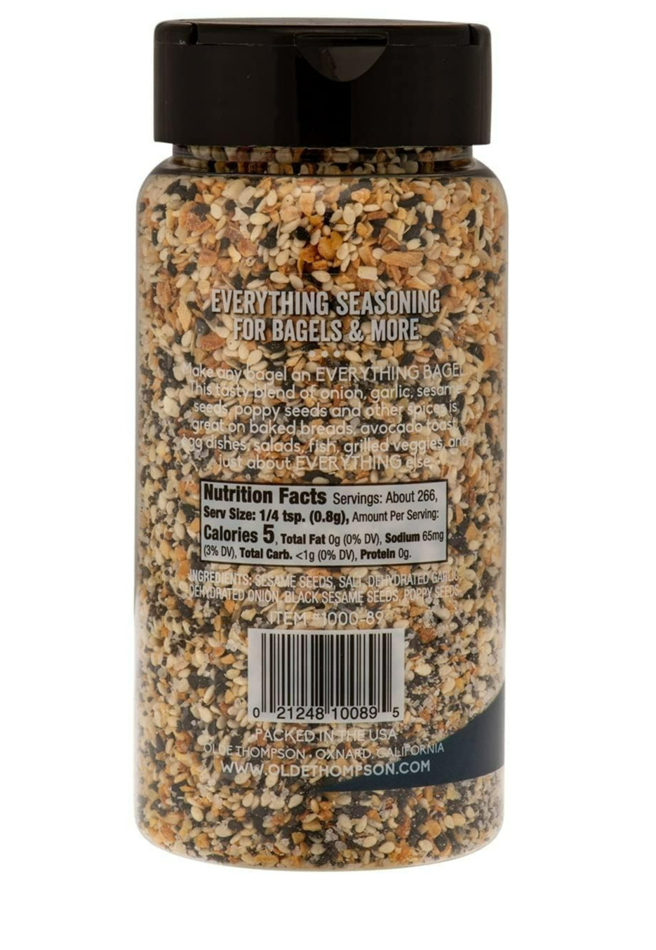 Olde Thompson Everything Bagel Seasoning & Spice Blend 7.5 Oz (2 Pack) KOSHER