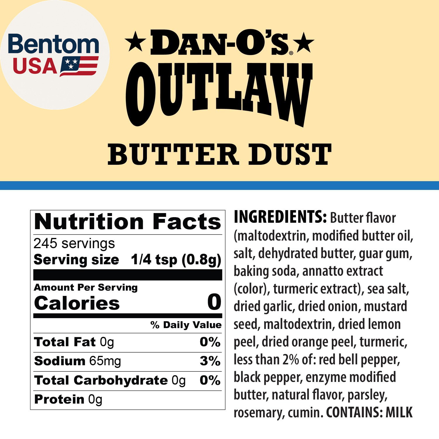 Dan-O’S Outlaw Seasoning Variety Pack – 3 Bottle Set – Butter Dust, Butter Steak