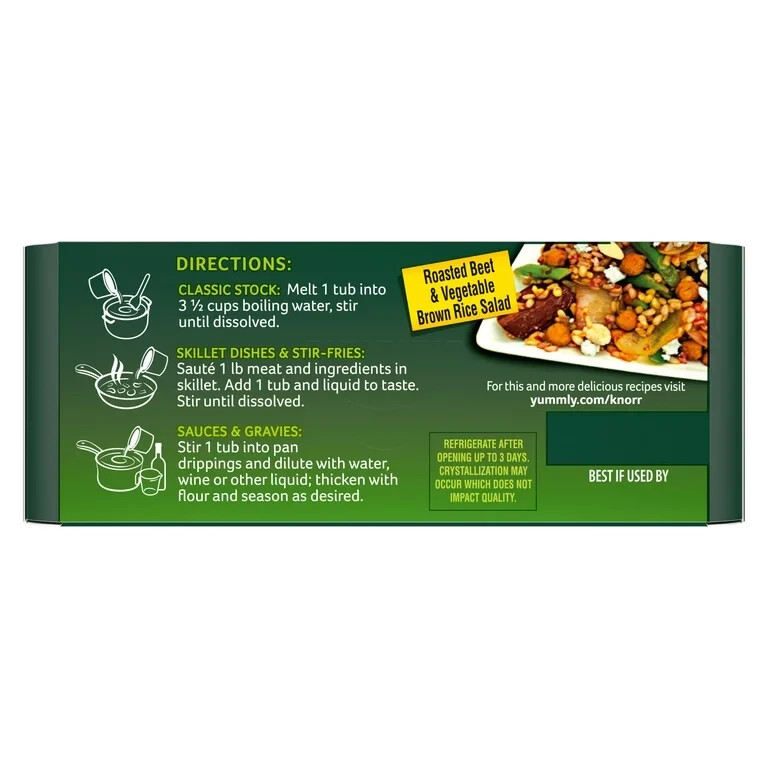 6 Pack Knorr Chicken Flavor Bouillon Powder, Granulated Mix, Size 15.9 oz Jars