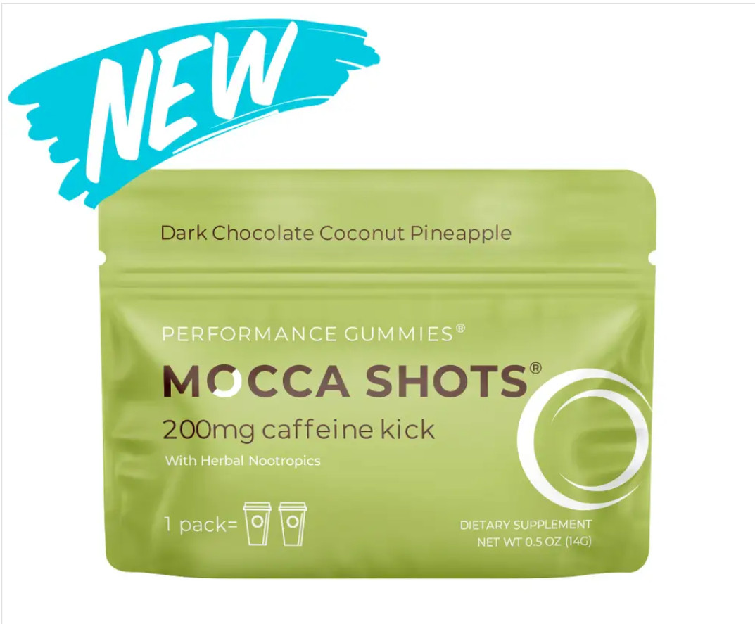 New Mocca Shots Energy Gummies with Caffeine | 12-Pack – Coconut Pineapple