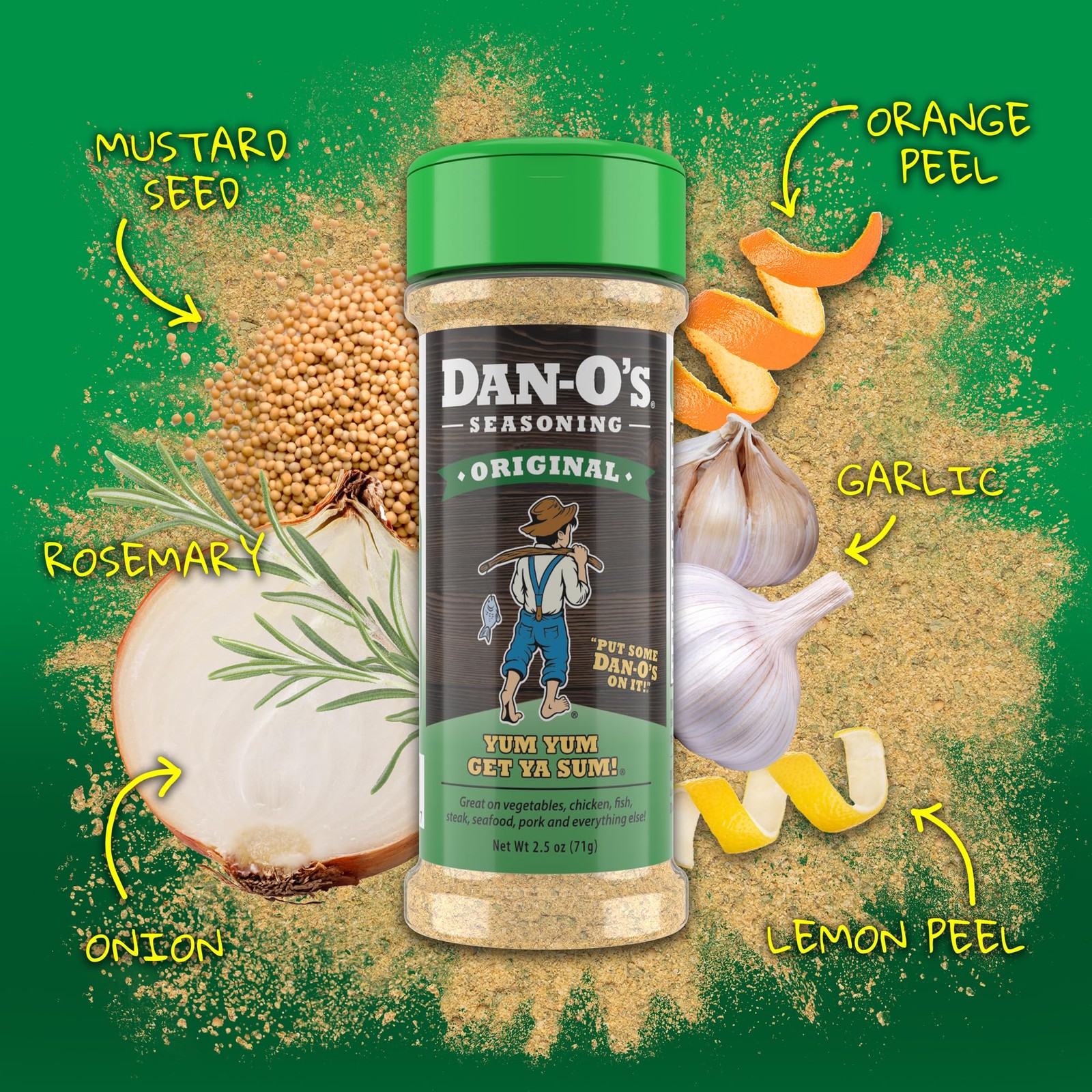 Dan-O’s 8 Bottle Seasoning Set, 8 Pack, Sugar Free, Zero Calorie, Seasoning Kit