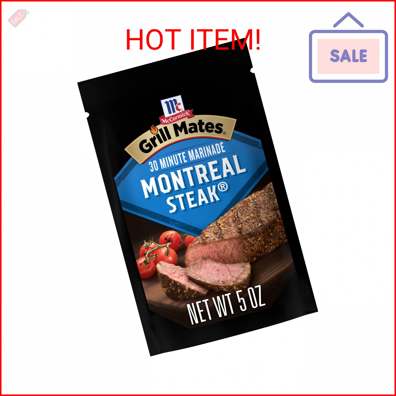 McCormick Grill Mates Montreal Steak 30 Minute Marinade, 5 oz