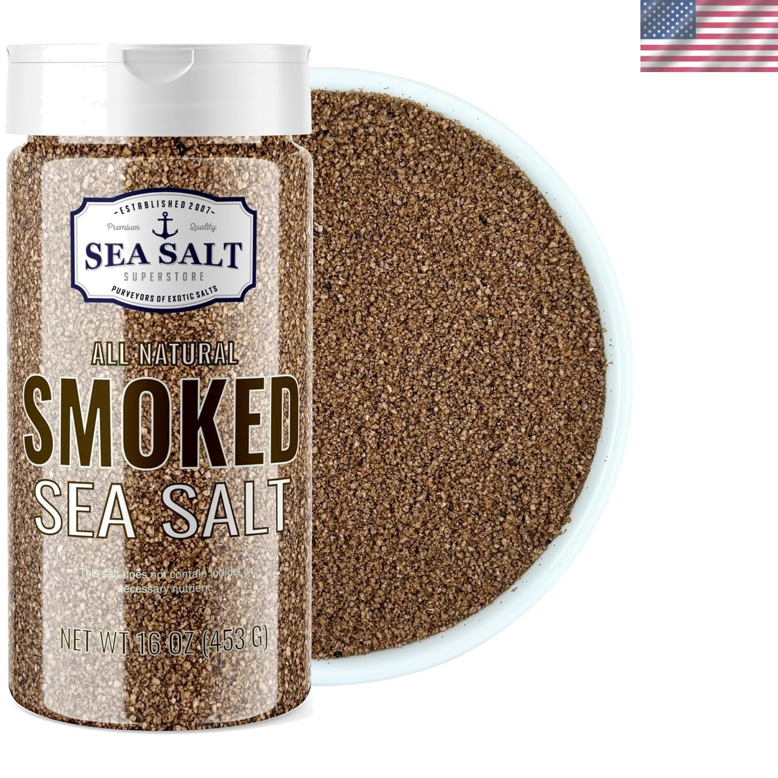 Gourmet 1 lb Cold Smoked Sea Salt – Alderwood & Kosher for All Cooking Needs