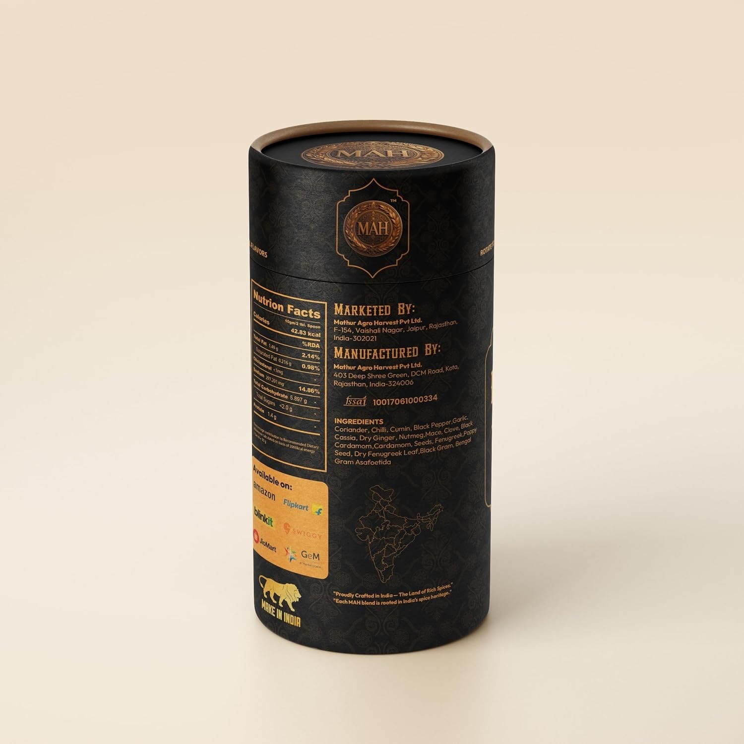 MAH Chicken Masala Powder | Premium Indian Spice Blend for Chicken Curry 200gm