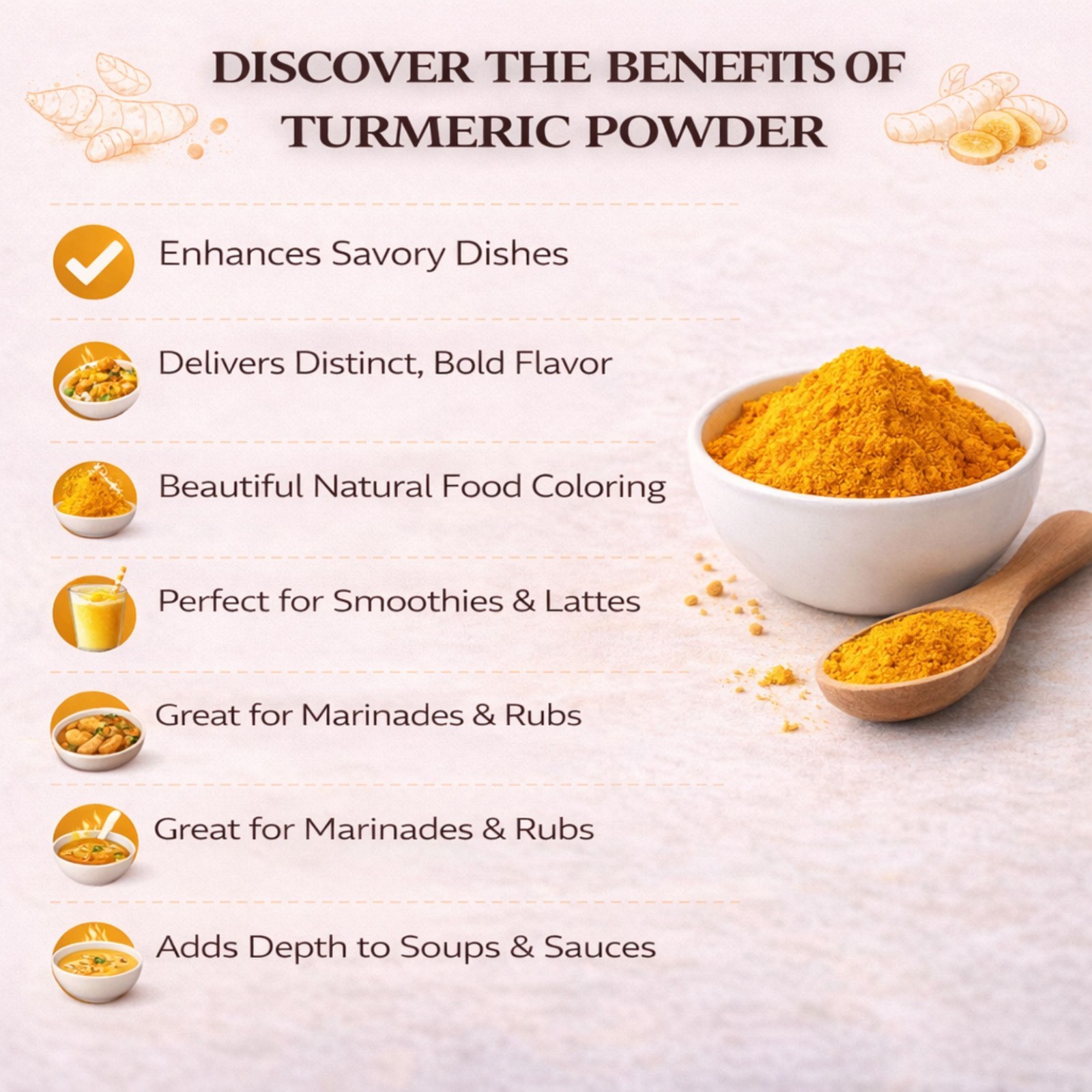 Turmeric Powder – 2 LBS 100% Natural Ground Curcumin Spice – Premium Quality