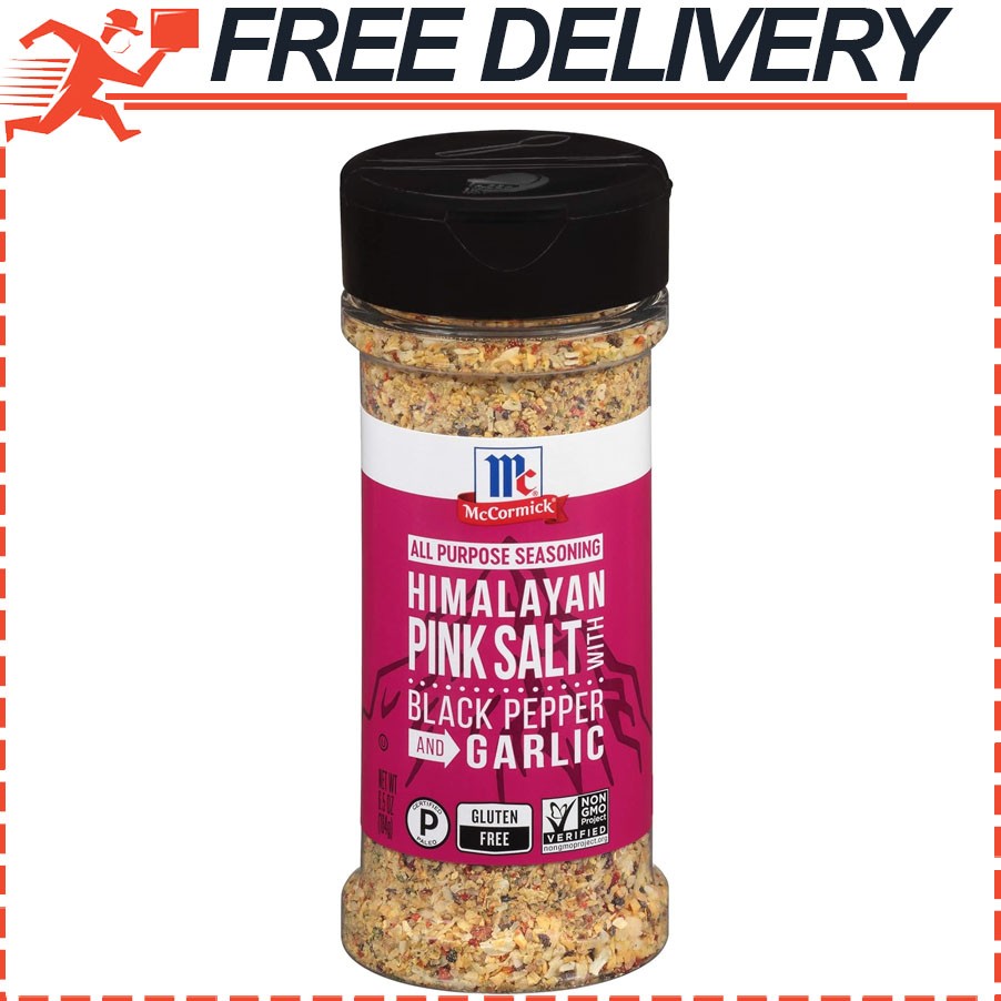 McCormick Himalayan Pink Salt with Black Pepper and Garlic All Purpose Seasoning