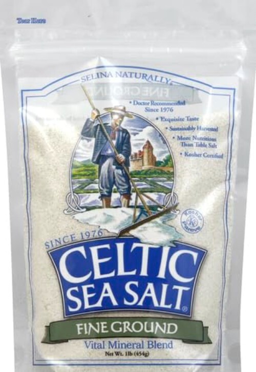 Fine Ground Sea Salt 16 oz Resealable Bag All-Purpose Cooking Baking Gluten-Free