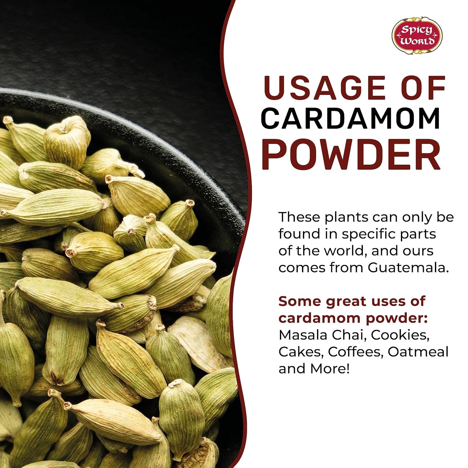 Ground Cardamom Powder (Cardamon) 3.5 Ounce Bag