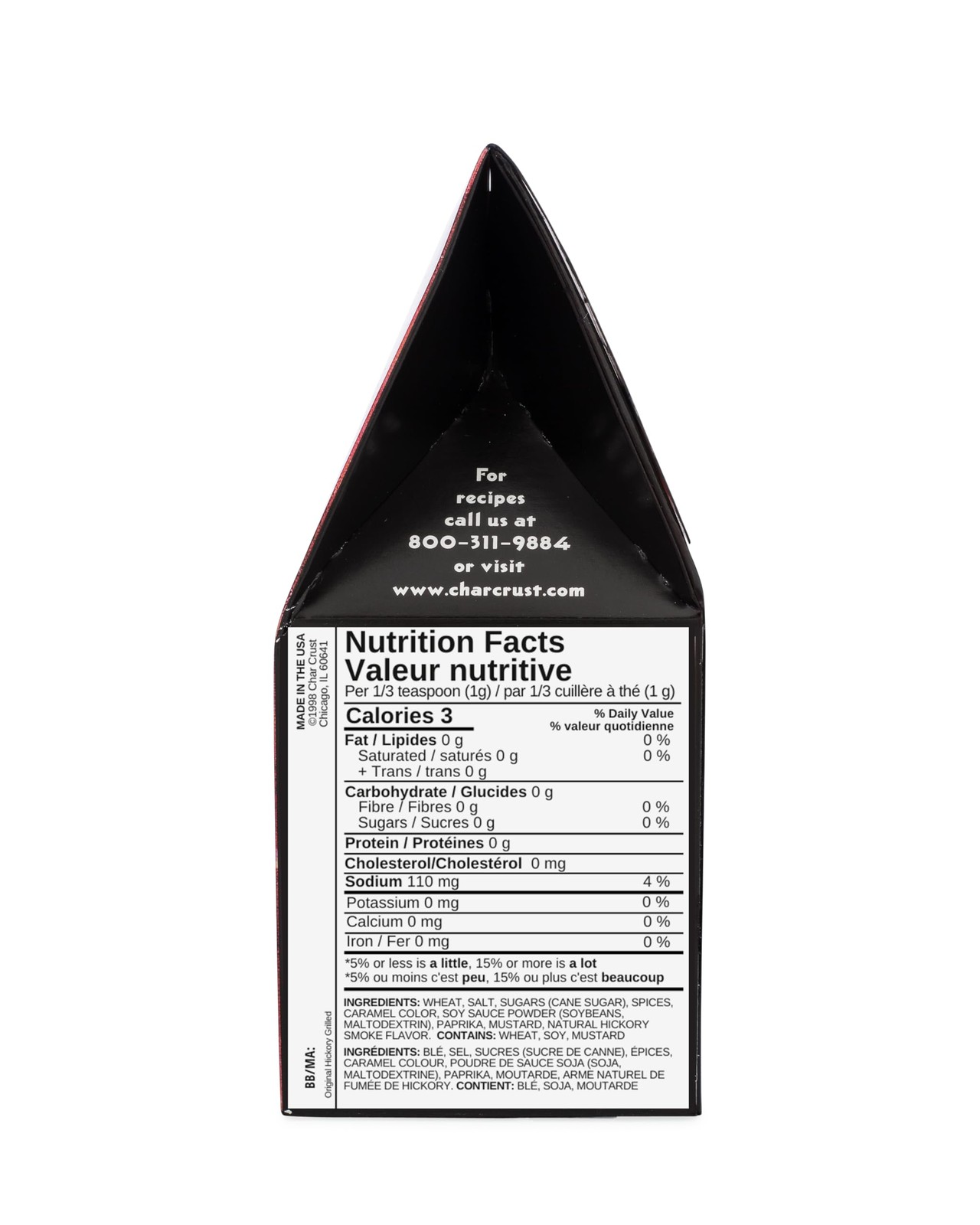 Char Crust Dry-Rub Seasonings Original Hickory 4 Ounce (Pack of 6), No Color