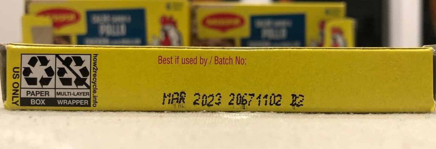 BEST BY 03/2023 3.48 LBs MAGGI CHICKEN FLAVOR BOUILLON – 144 TABLETS FULL CASE